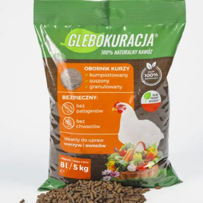 Organické granulované slepičí hnojivo 8L (5kg) GLEBOKURACJA